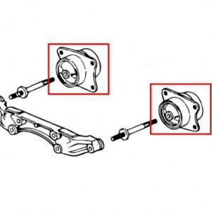 Hardrace härtere Differentialhalter hinten Honda S2000 HR-7127