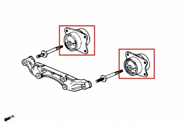 Hardrace härtere Differentialhalter hinten Honda S2000 HR-7127