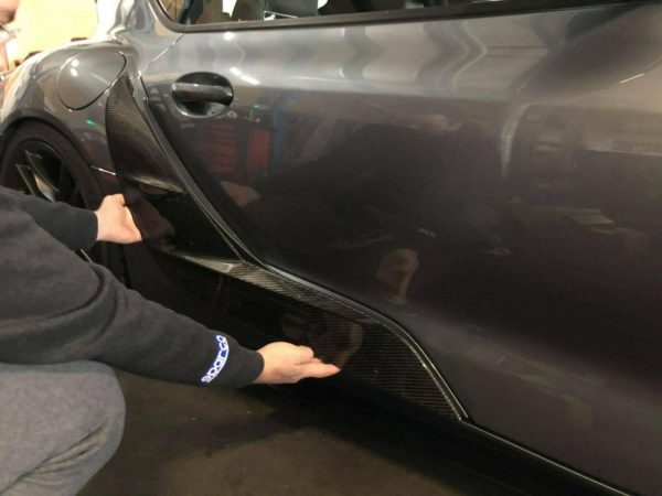 Rexpeed Supra MK5 Carbon Fiber Side Door Garnish Verkleidung Türe – Bild 3