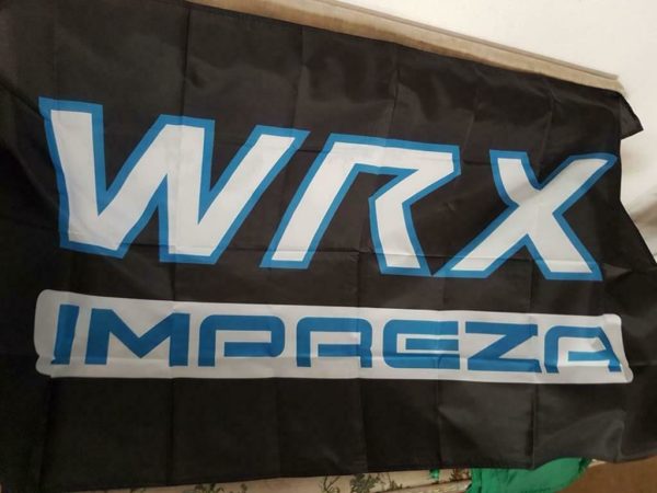 Wandfahne 150cmx90cm Impreza WRX