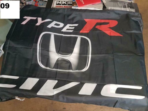 Wandfahne 150cmx90cm Civic Type R