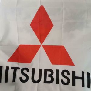 Wandfahne 150cmx90cm Mitsubishi