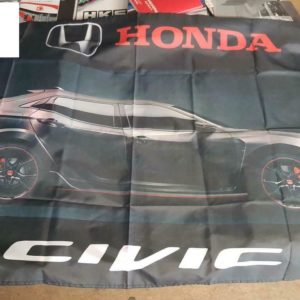 Wandfahne 150cmx90cm Honda Civic Type R FK8