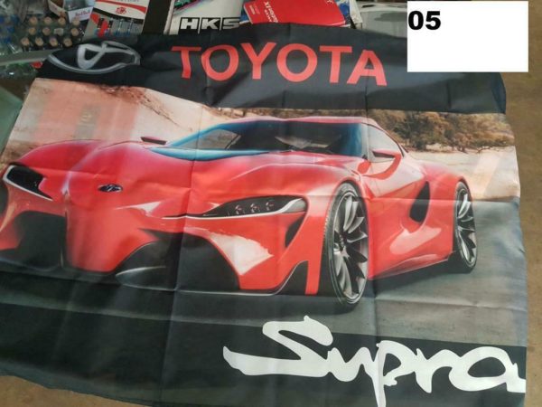 Wandfahne 150cmx90cm Toyota Supra MK5