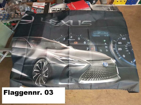 Wandfahne 150cmx90cm Lexus F