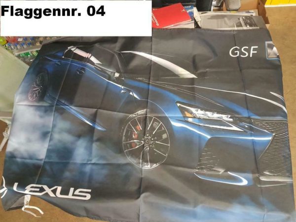 Wandfahne 150cmx90cm Lexus GSF