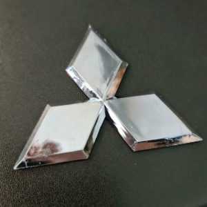 Mitsubishi Emblem selbstklebend chrome für Heckklappe