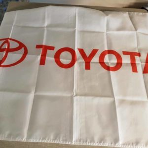 Toyota WEIß Wandfahne 150cmx90cm für Garage Yaris Supra MR2 Aristo 2JZ