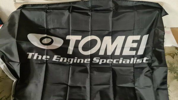 Tomei Wandfahne 150cmx90cm für Garage JDM GTR Supra Evo RX7
