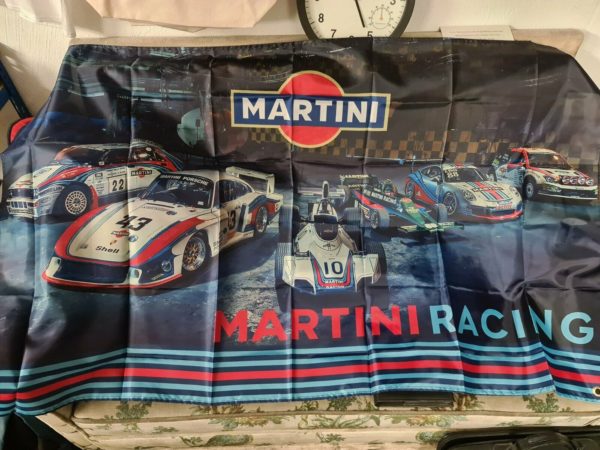Martini Wandfahne 150cmx90cm Integrale Delta Porsche 911 Focus