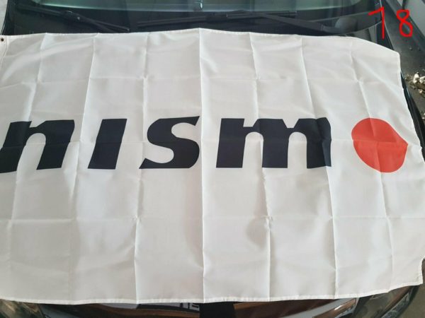 Nismo Wandfahne 150cmx90cm für Garage GTR BNR34 S13 S14 S15