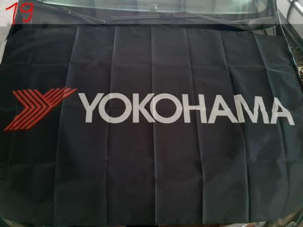 Yokohama Wandfahne 150cmx90cm für Garage Advan Sport RS
