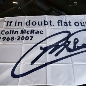 Colin McRae Wandfahne 150cmx90cm für Garage Impreza WRC