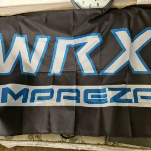 WRX Subaru Wandfahne 150cmx90cm für Garage Forester Impreza GC8 GDB
