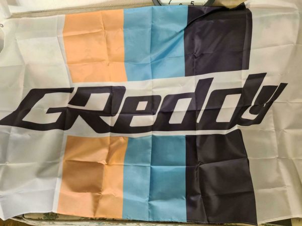 GREDDY Wandfahne 150cmx90cm für Garage JDM GTR Supra Evo RX7