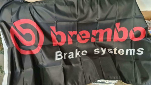 Brembo brakes Wandfahne 150cmx90cm Evo STI 350Z 370Z RS4 GTR