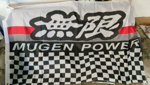 Mugen Power Wandfahne 150cmx90cm Honda Type R FN2 FK2 EG8 EG4