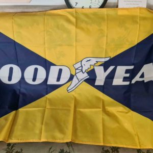 Goodyear Wandfahne 150cm x90cm für Garage Werkstatt Eagle F1