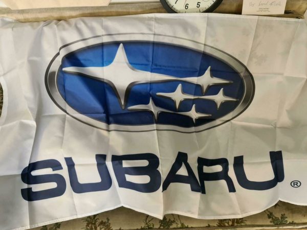 Subaru Premium Wandfahne 150cmx90cm Impreza Outback Legacy STI