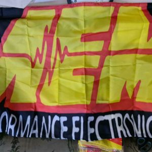 AEM Electro Wandfahne 150cmx90cm Evo STI 350Z 370Z RS4 GTR