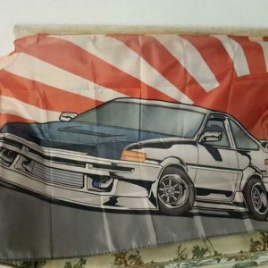 Wandfahne 150cmx90cm AE86 Sprinter Trueno Turbo Initial D