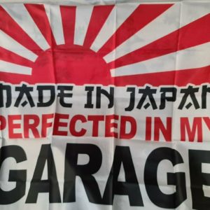 Made in Japan JDM Wandfahne 150x90cm für Garage Werkstatt GTR NSX