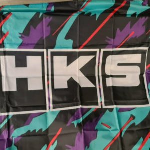 HKS Wandfahne 150cm x90cm; GTR Evo Supra NSX S2000 Type R Yaris