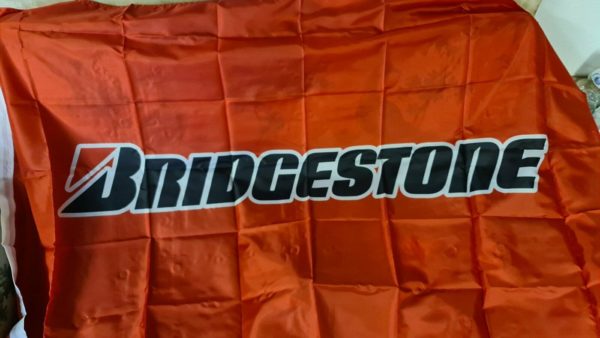 Bridgestone Wandfahne 150x90cm für Garage Werkstatt Potenza