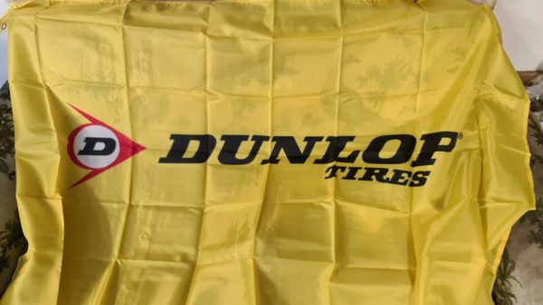 Dunlop Wandfahne 150x90cm für Garage Werkstatt Direzza Sportmaxx