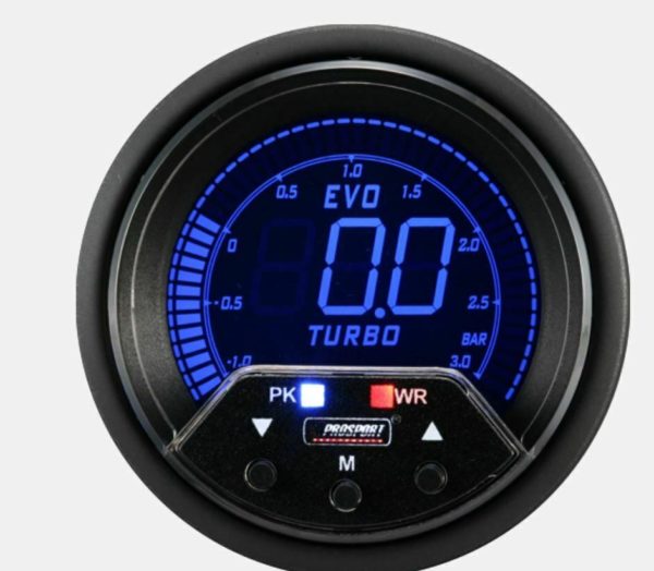 Prosport Ladedruckanzeige EVO Premium Serie 52mm, Peek+Alarm,3Bar – Bild 4