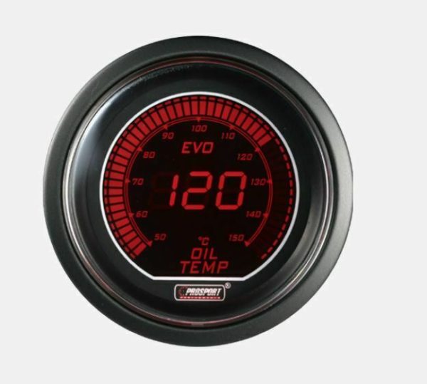 Prosport Öltemperatur Anzeige Rot/ Blau EVO Serie 52mm