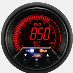 Prosport Abgastemperatur Anzeige EVO Premium Serie 52mm PEAK+Alarm