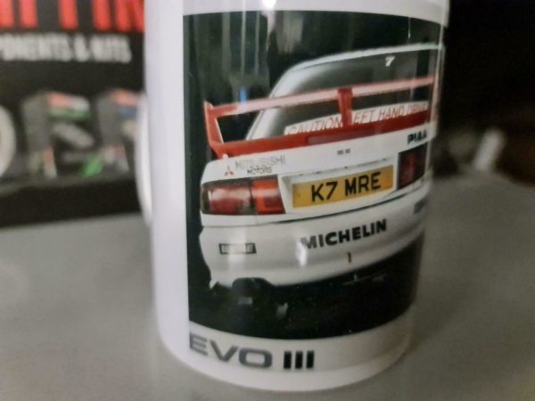 Tasse Kaffetasse Kollektion 2022 Mitsubishi Evo 3 Rallye Ralliart