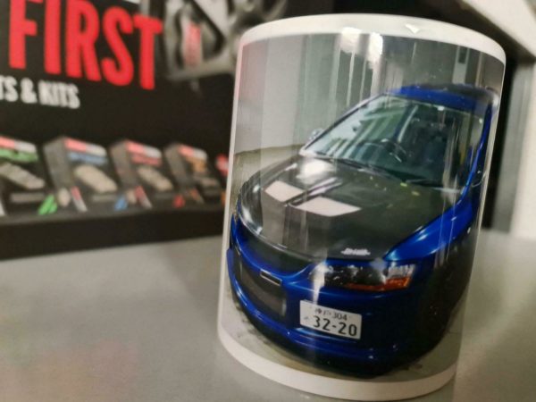 Tasse Kaffetasse Kollektion 2022 Mitsubishi Evo 8 Time attack JDM