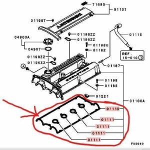 OEM Ventildeckeldichtungsset Mitsubishi Evo 5 6 7 8 9 CT9 CP9