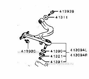 Querlenker NEU hinten für Mitsubishi Evo 7 8 9 CT9A CT9W