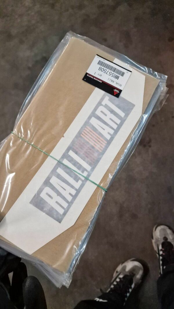 Original Mitsubishi "Ralliart" Sticker Mitsubishi Evo 6 TME