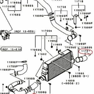 MR266977 Ladeluftschlauch Mitsubishi Evo 5 6 CP9A