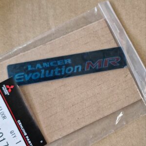 "Evolution MR" Plakette Mittelkonsole Mitsubishi Evo 8 9 CT9A CT9