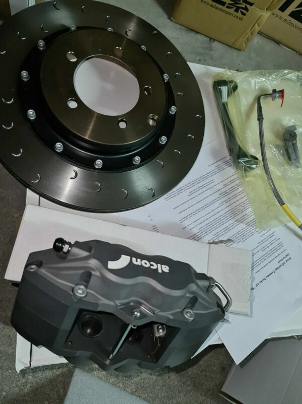 Alcon Bremsanlage hinten 4-Kolben für Mitsubishi Evo 5 6 7 8 9 – Bild 2