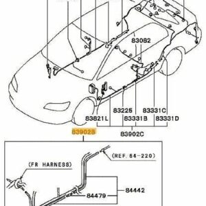 MN134899 - Neuer Kabelbaum innen Mitsubishi Evo 8 9 CT9A