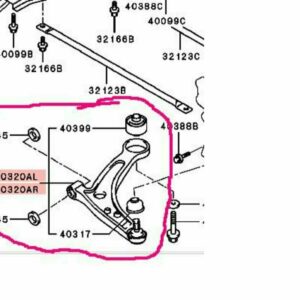 Querlenker NEU vorne für Mitsubishi Evo 10 Evo X CZ4A