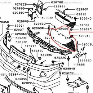 Neues Gitter OEM unten für Mitsubishi Evo 6 TME MR533173