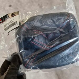 Neuer OEM Mitsubishi Evo 6 TME Schaltsack Leder rote Nähte