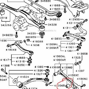 Neues Lager Querlenker Mitsubishi Evo 5-9 hinten mittig