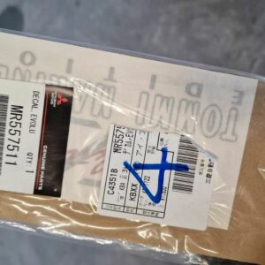 MR557511 Mitsubishi Evo 6 TME Emblem Aufkleber Heckklappe hinten