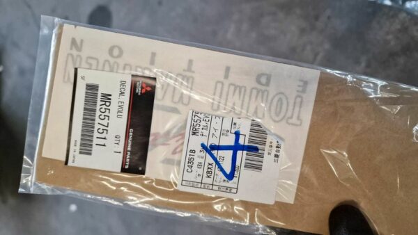 MR557511 Mitsubishi Evo 6 TME Emblem Aufkleber Heckklappe hinten