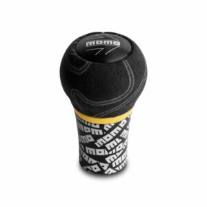 Neuer Momo Schaltknauf Ultra Shift Stoff schwarz / Momo weiß