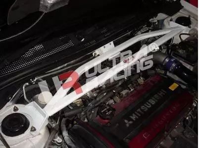 Ultra Racing Domstrebe vorne 3-P weiß Mitsubishi Evo 7 8 9 CT9