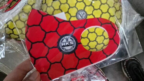 Original HKS "Premium goods" Mundschutz rot JDM Supra GTR Evo